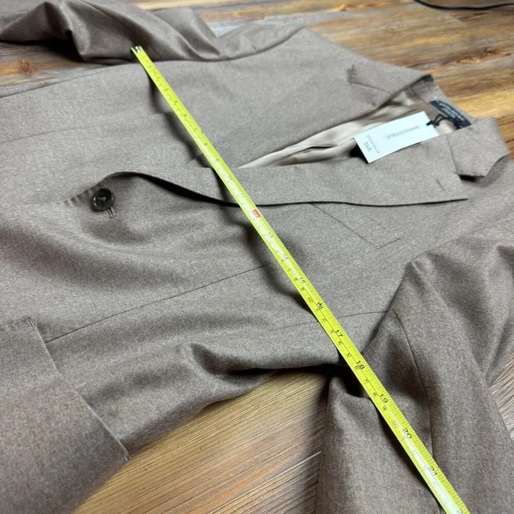 NWT Banana Republic Mens Tan Wool Blazer Sport Coat Super 110s 36R $450 MSRP